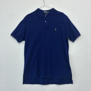 Vintage Blue Ralph Lauren polo shirt men's Lg